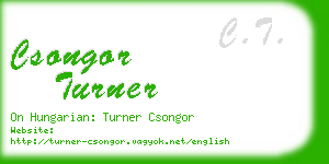 csongor turner business card